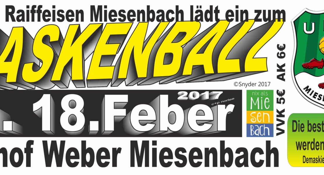 Maskenball UFC Miesenbach