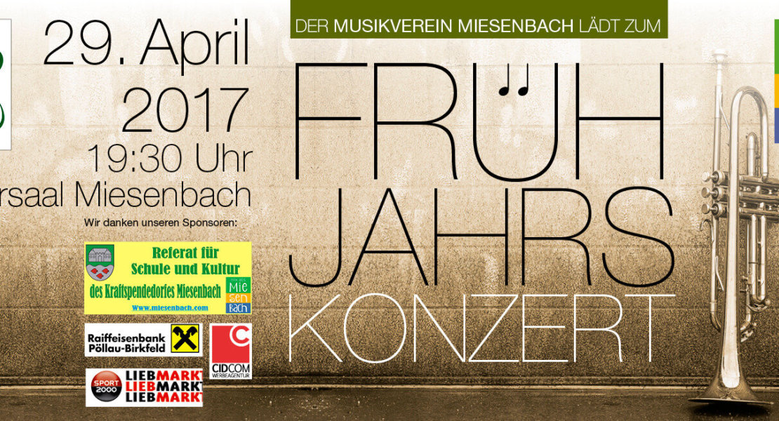 Frühlingskonzert 2017 Musikverein Miesenbach