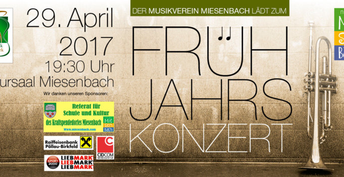 Frühlingskonzert 2017 Musikverein Miesenbach