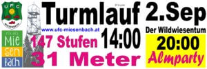 Turmlauf und Almparty des UFC Miesenbach