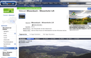 Unsere Webcam ist auch auf Bergfex