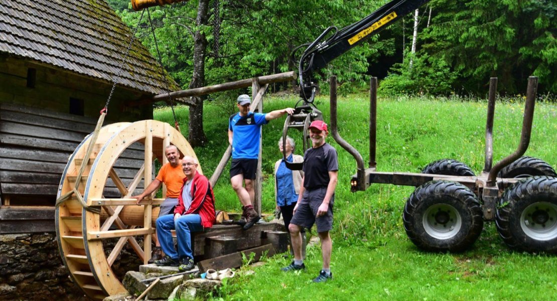 Die Hornschmied Mühle in Miesenbach läuft wieder