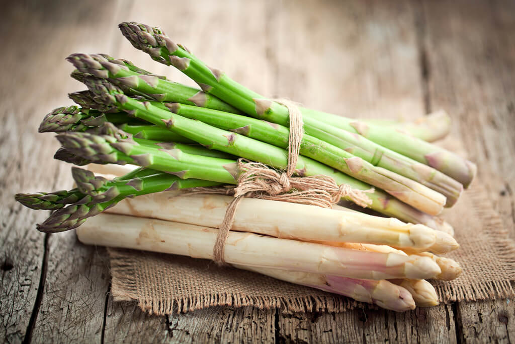 Spargel grün und weiß - Miesenbach