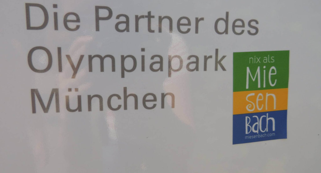 München Olympiapark Schild