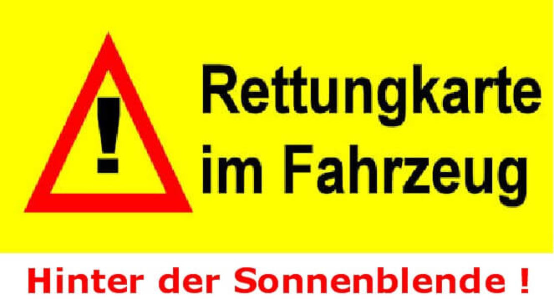 Rettungskarte Info