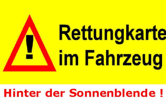 Rettungskarten können LEBEN retten!