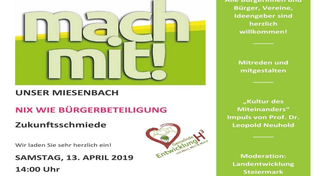 Zukunftsschmiede Miesenbach 2030
