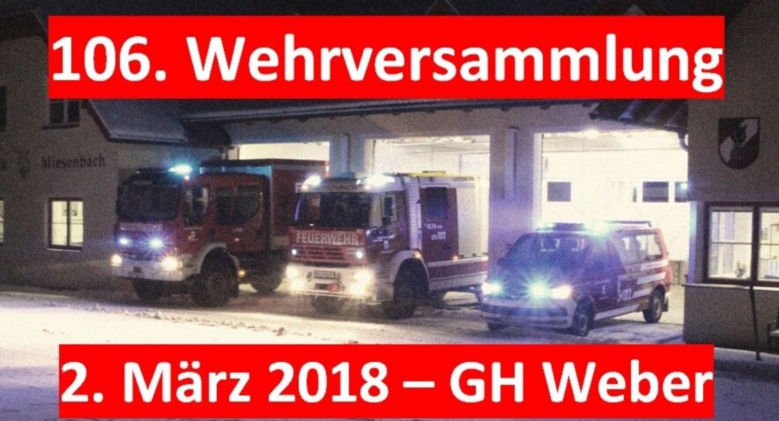 106. Wehrversammlung FF Miesenbach