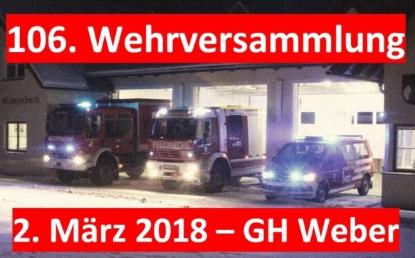 106. Wehrversammlung der FF Miesenbach