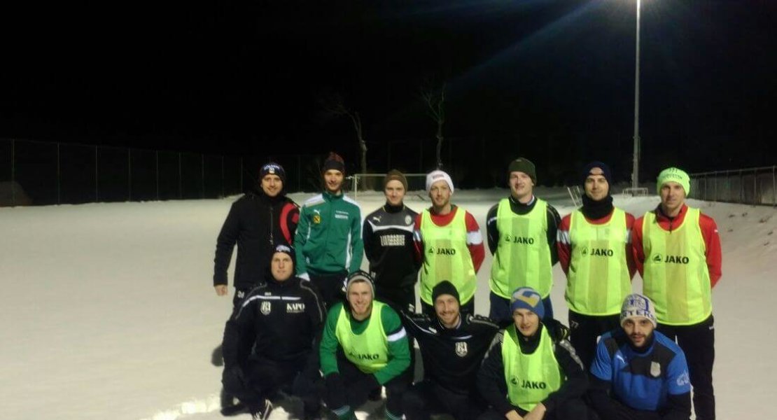 Fußball im Winter? Trainingsbeginn war Anfang Feber