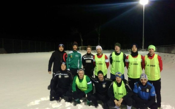 Fußball im Winter? Trainingsbeginn war Anfang Feber