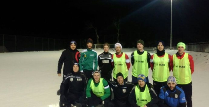 Fußball im Winter? Trainingsbeginn war Anfang Feber