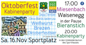 Oktoberffest und Kabinenparty