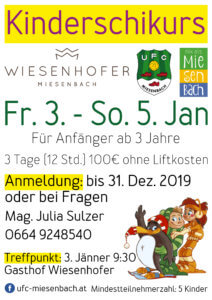 Kinderschikurs beim Wiesenhoferlift in Miesenbach