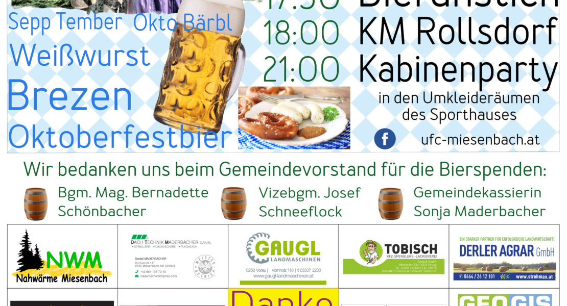 Oktoberfest und Kabinenpary