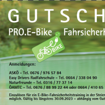 Kostenloses E-Bike-Fahrsicherheitstraining