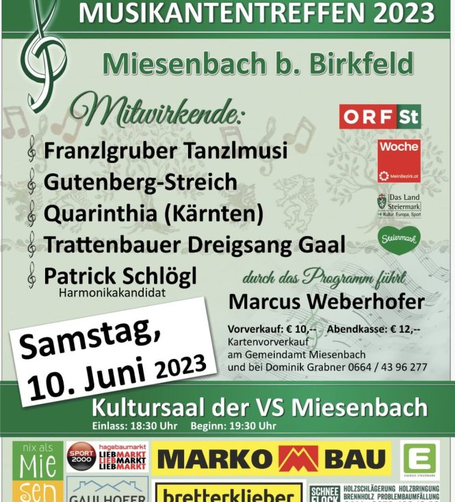 ORF Sänger- und Musikantentreffen am Sa, 10. Juni 2023