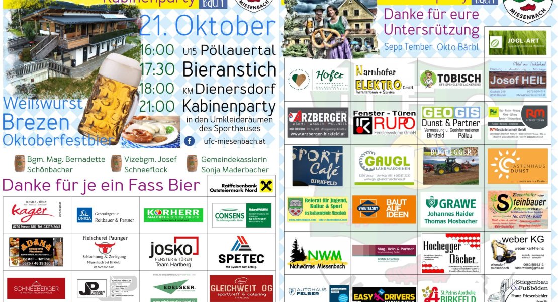 Plakat vorne und hinten