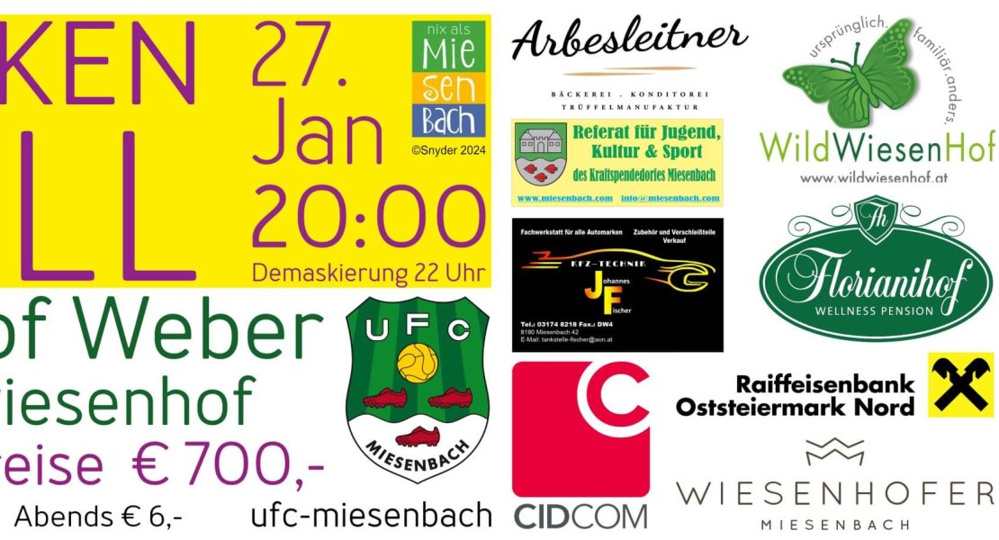 Maskenball des UFC Miesenbach