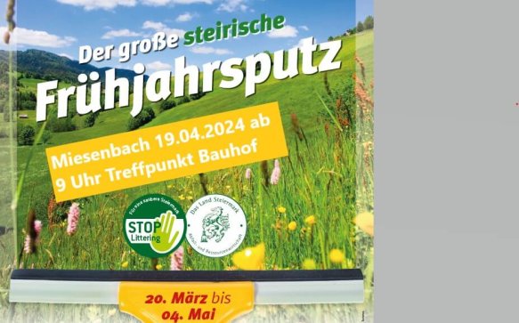 Frühjahrsputz in Miesenbach am Freitag, 19.04.2024 ab 9.00 Uhr