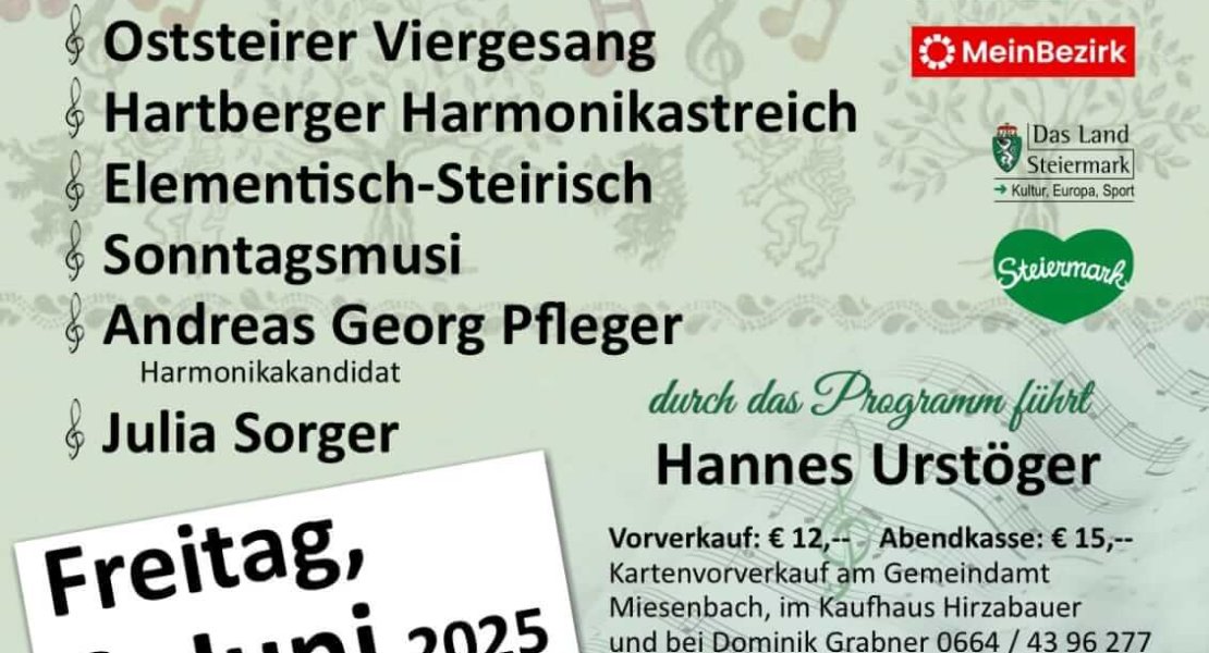 ORF Sänger- und Musikantentreffen am 6. Juni 2025