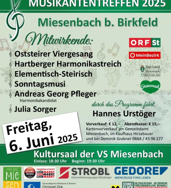 ORF Sänger- und Musikantentreffen am 6. Juni 2025