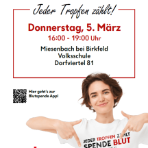 Blutspendetermin 5. März 2026