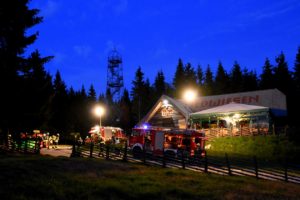 FF Miesenbach: Abschnittsübung beim Gasthof Wiesenhofer